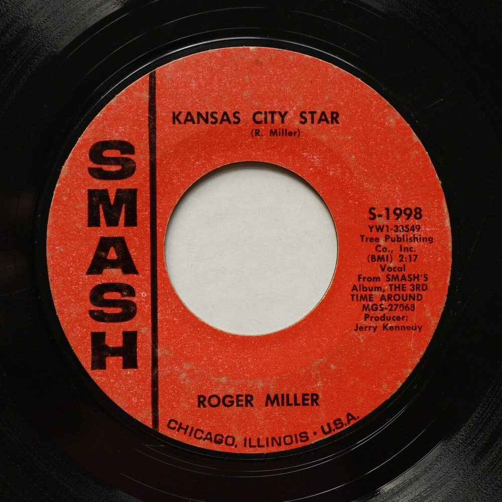 Roger Miller - Kansas City Star / Guess I'll Pick Up My Heart 45 Vinyl 7" Single